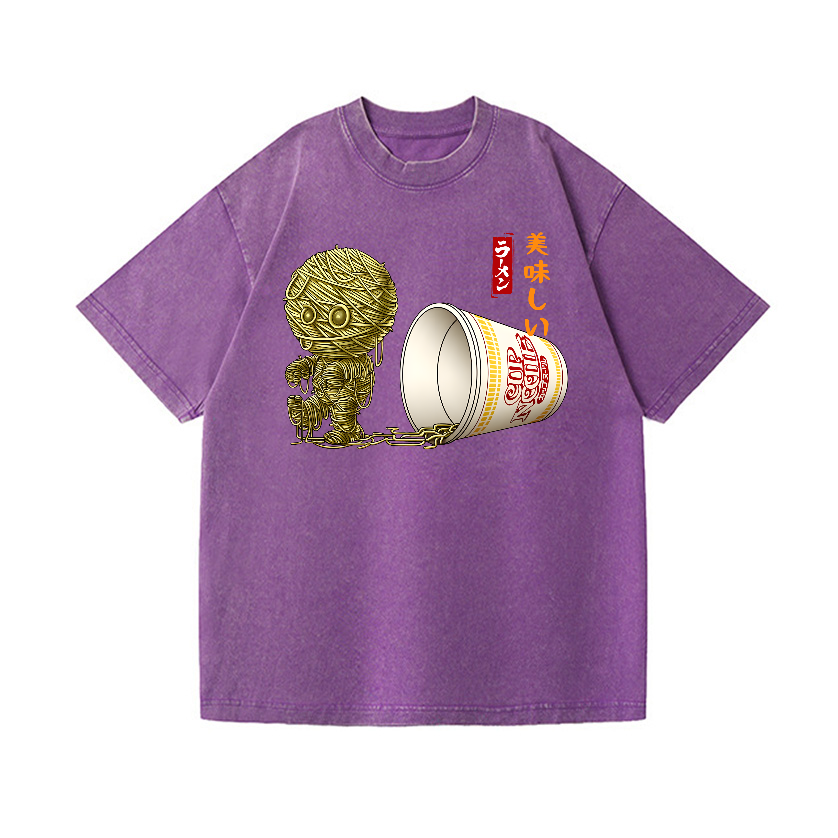 m.u JAPONESS リメイク tシャツ vintage Ramen Mummy Vintage Wash Japanese Design T-Shirt – Japan-tiger