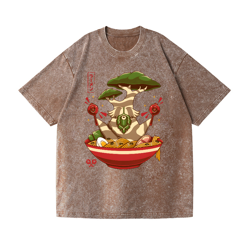 Bonsai Ramen Vintage Wash Japanese Design T-Shirt