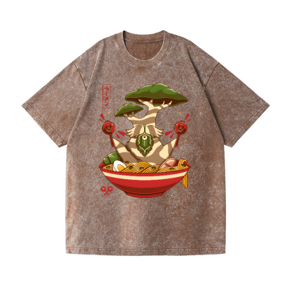 Bonsai Ramen Vintage Wash Japanese Design T-Shirt
