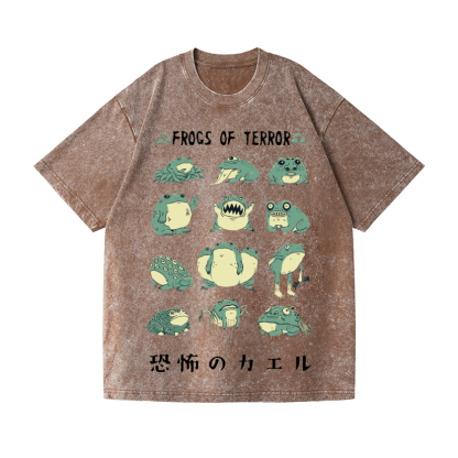 FrogVintage Wash Japanese Design T-Shirt