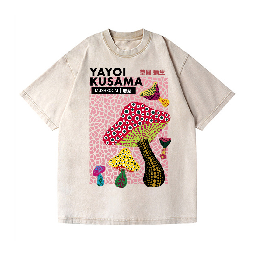 Yayoi Kusama Vintage Wash Japanese Design T-Shirt
