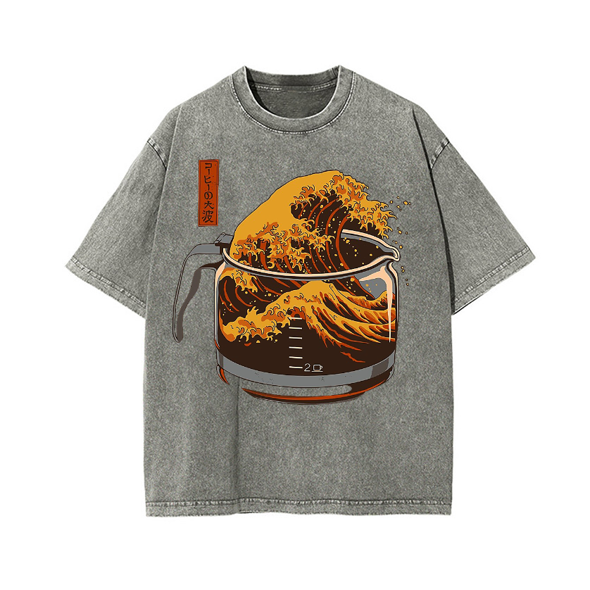 Vintage Wash Japanese Design T-Shirt