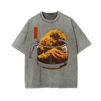 Vintage Wash Japanese Design T-Shirt