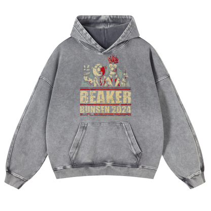 Beaker Bunsen 2024 Vintage Washed Thick Cotton Hoodie