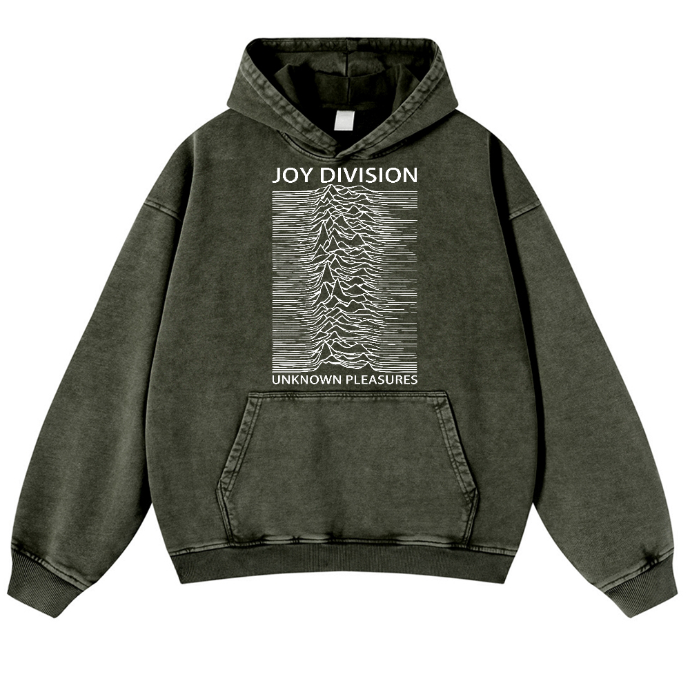 Joy Division Vintage Washed Thick Cotton Hoodie