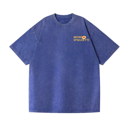 Spaghetti Cat Vintage Wash Japanese Design Back Art T-Shirt