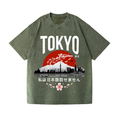 The Beauty of Tokyo Vintage Wash Japanese Design T-Shirt
