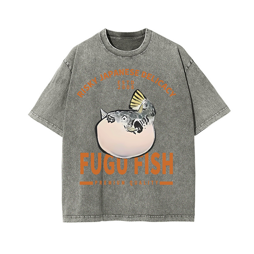 Japan's Risky Eats Vintage Wash Japanese Design T-Shirt
