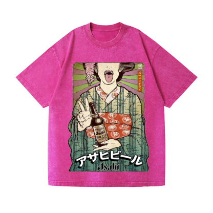 Vintage Wash Japanese Design T-Shirt