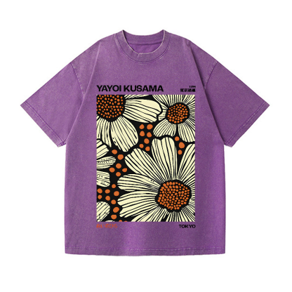 Yayoi Kusama Vintage Wash Japanese Design T-Shirt