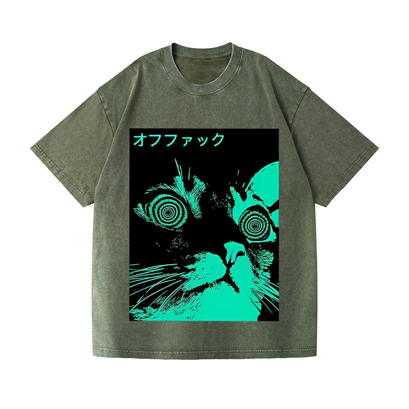 Vintage Wash Japanese Design T-Shirt