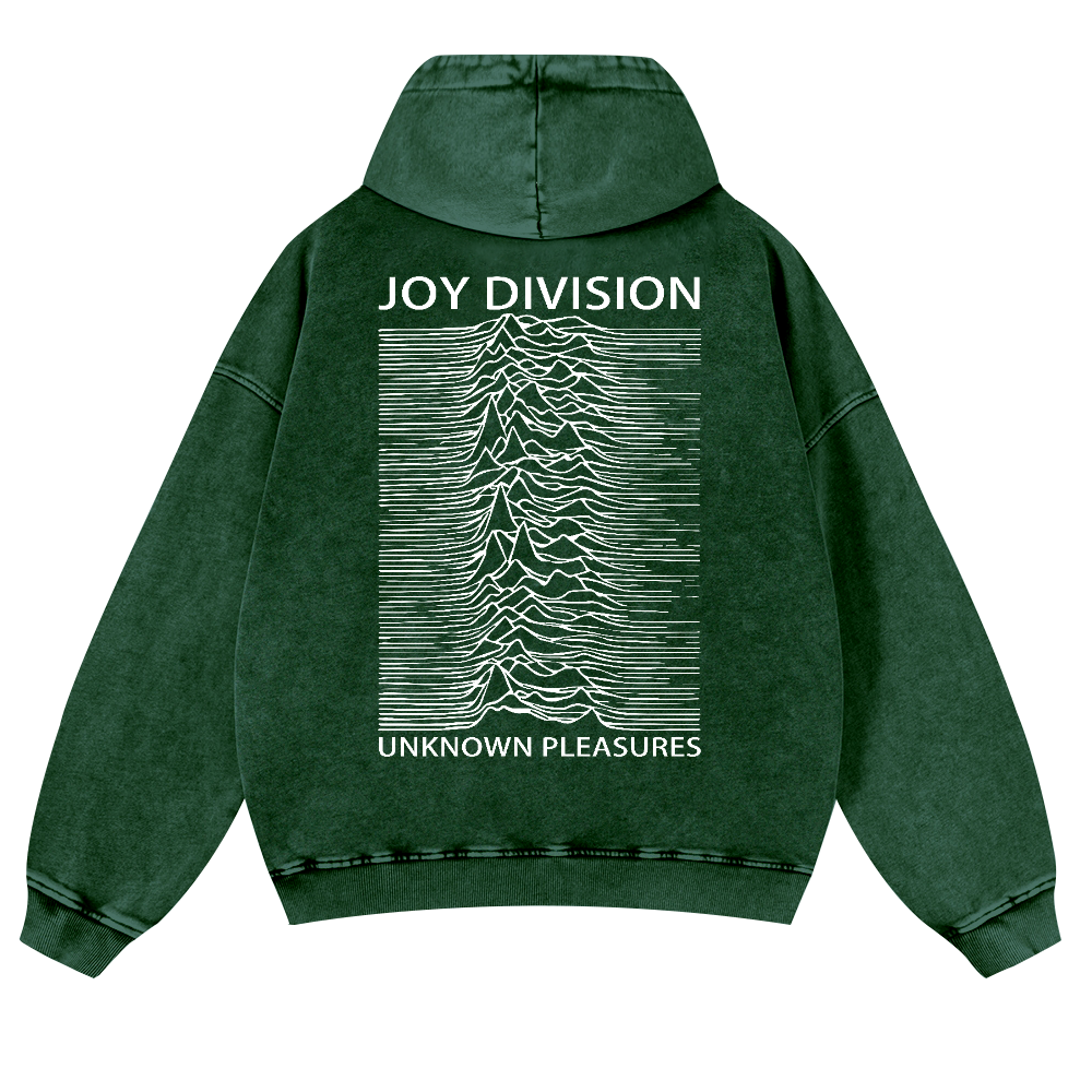 Joy Division Vintage Washed Cotton Back Art Hoodie