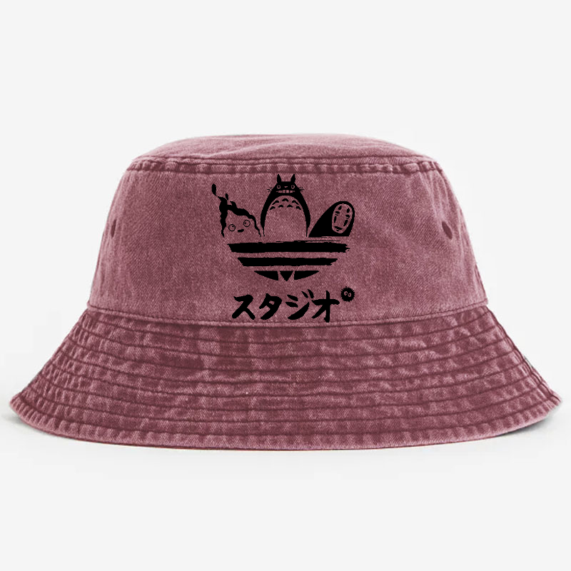 Ghibli Totoro Vintage 100% Cotton Bucket Hat