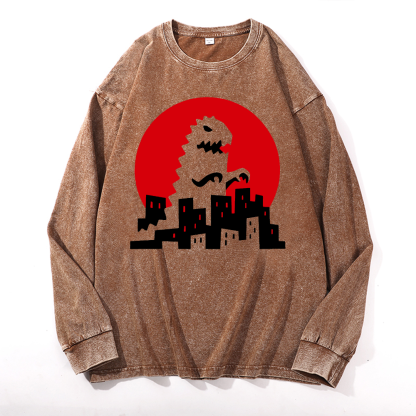 Vintage Cotton Wash Crewneck Sweatshirt