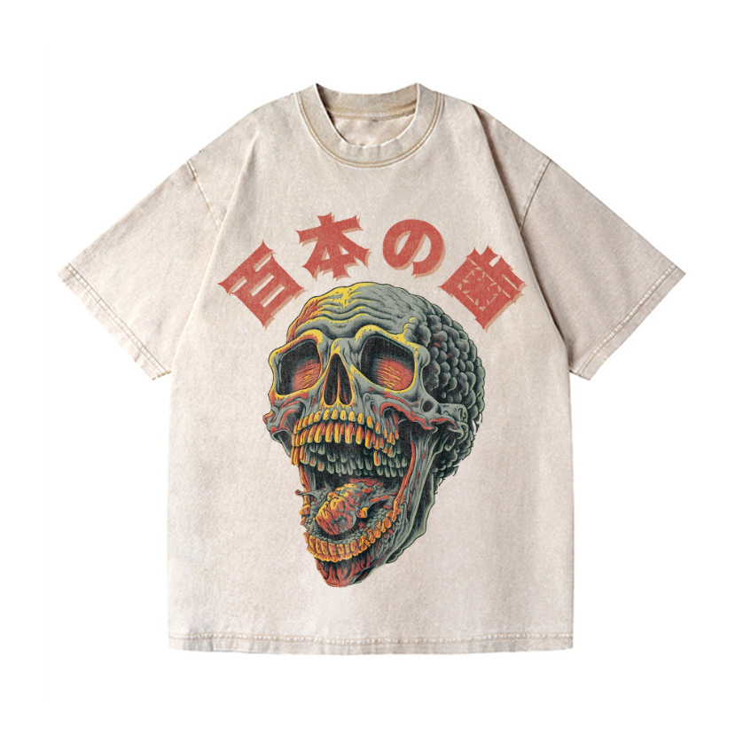 Vintage Wash Japanese Design T-Shirt