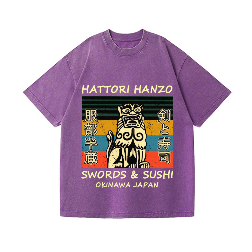 Hattori Hanzo Vintage Wash Japanese Design T-Shirt