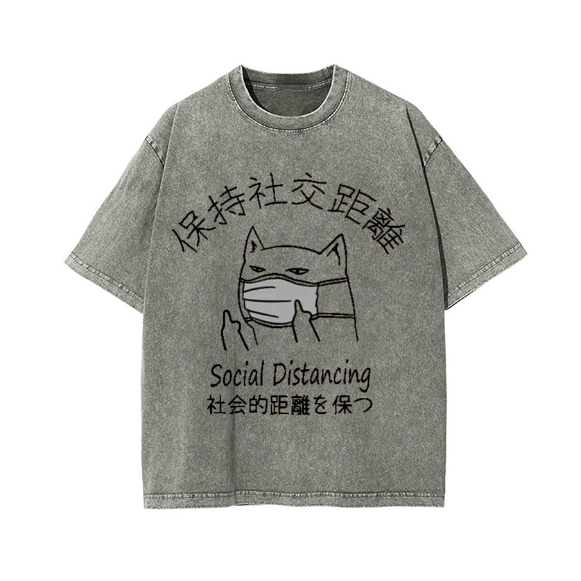 Vintage Wash Japanese Design T-Shirt