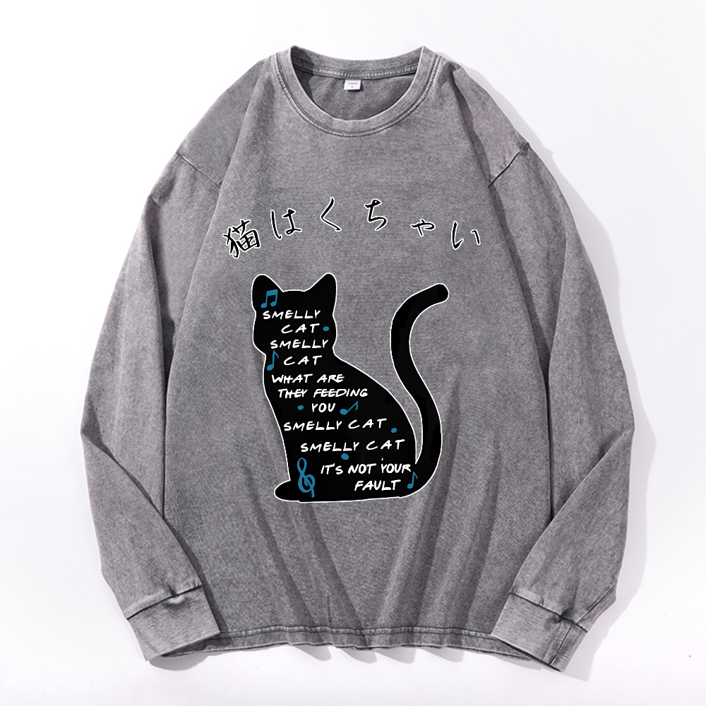 Vintage Cotton Wash Crewneck Sweatshirt