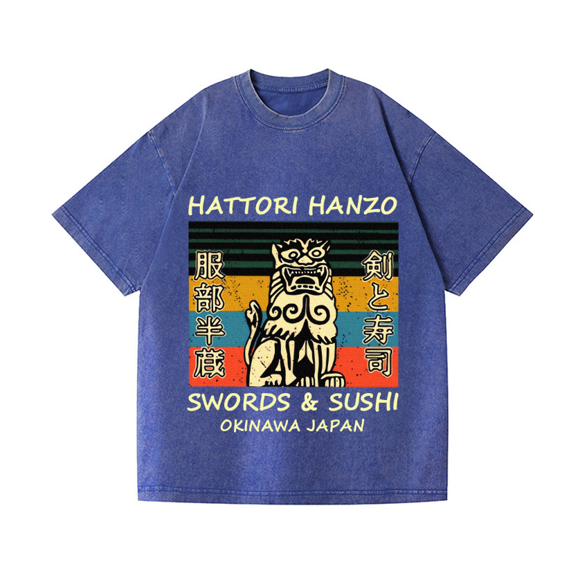 Hattori Hanzo Vintage Wash Japanese Design T-Shirt