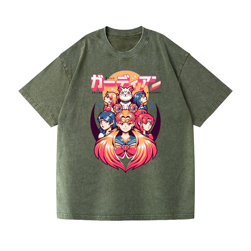 Sailor Moon Vintage Wash Japanese Design T-Shirt