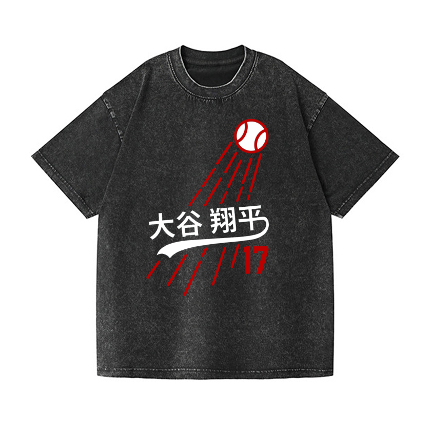 Shohei Ohtani Vintage Wash Japanese Design T-Shirt
