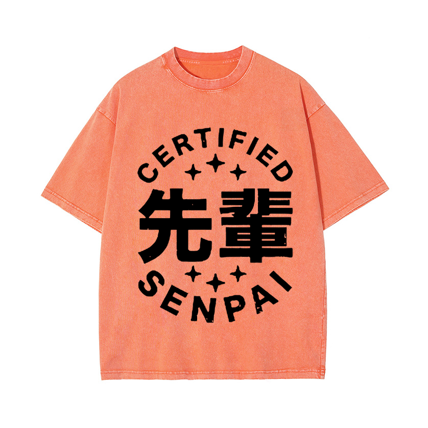 Senpai Vintage Wash Japanese Design T-Shirt
