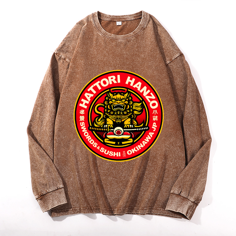 Vintage Cotton Wash Crewneck Sweatshirt
