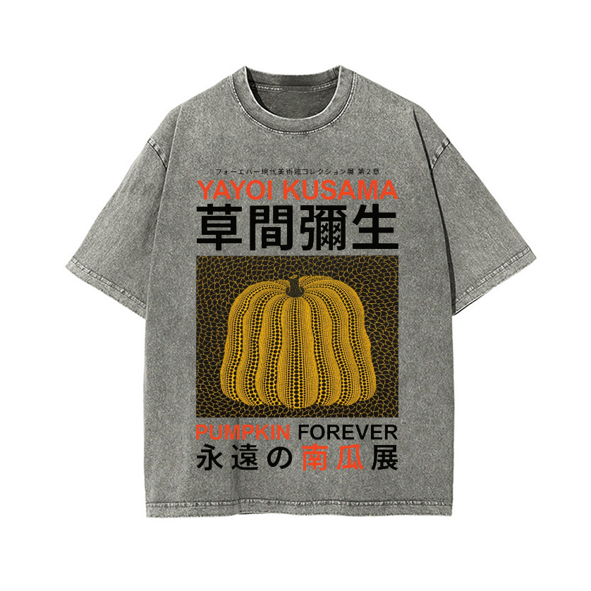 Vintage Wash Japanese Design T-Shirt