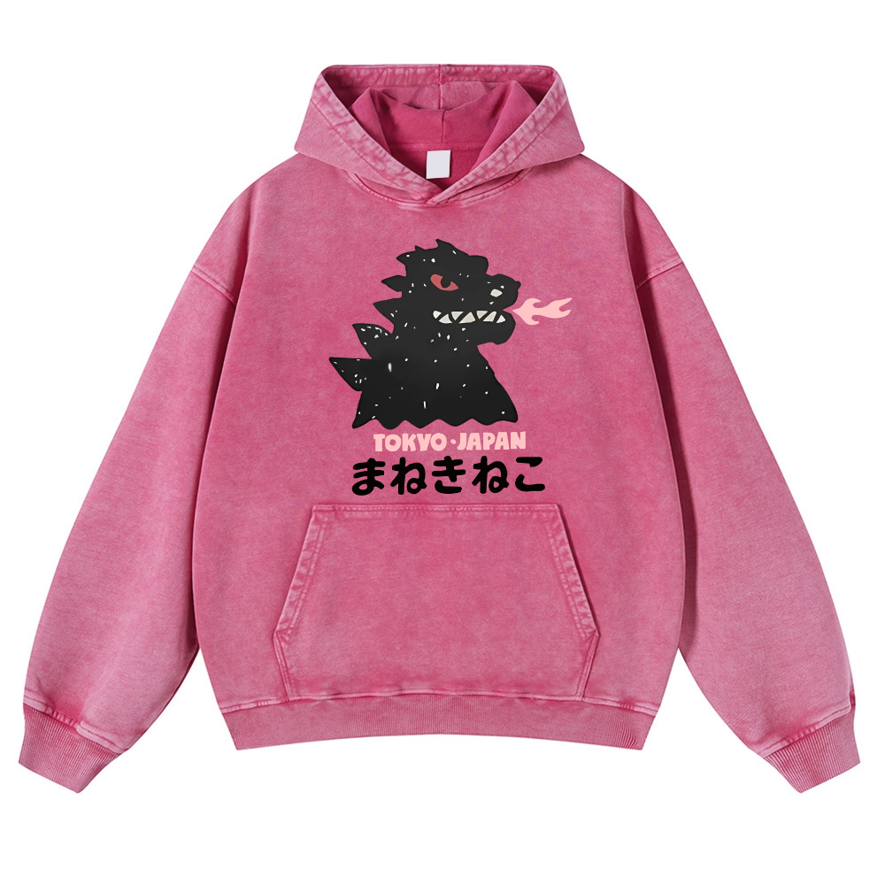 Vintage Washed Thick Cotton Hoodie