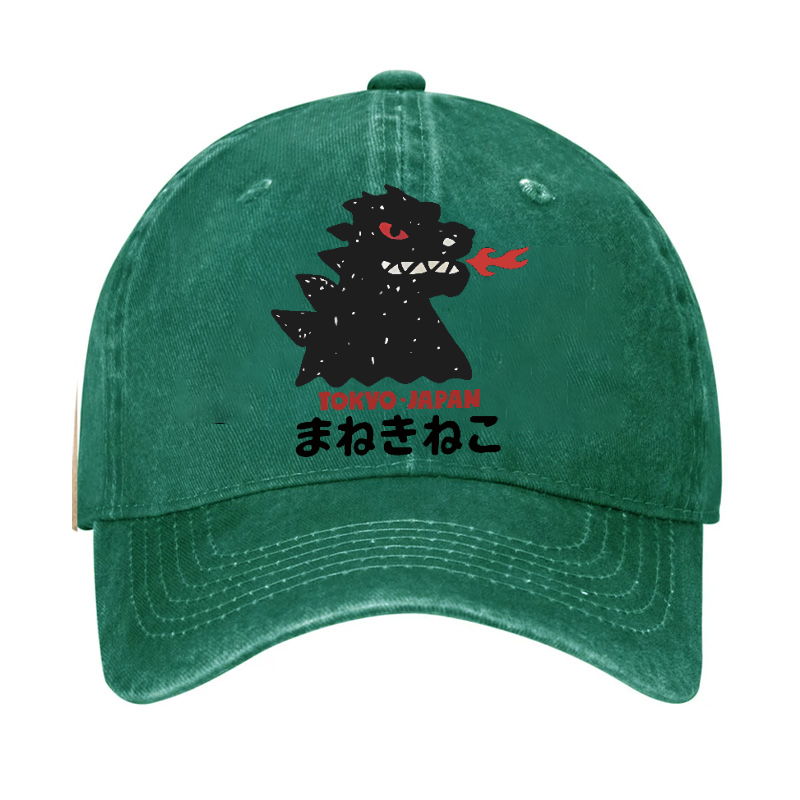 Godzilla Monster Tokyo Japan Vintage Cotton Cap