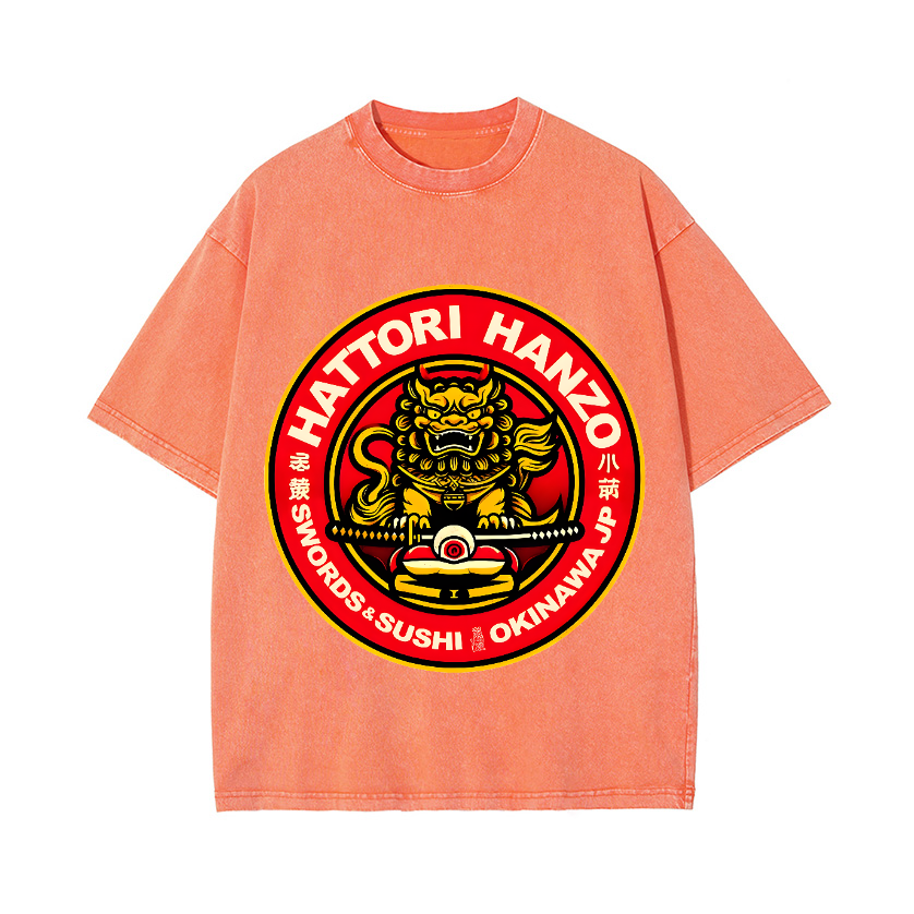 Okinawa Hattori Hanzo Vintage Wash Japanese Design T-Shirt