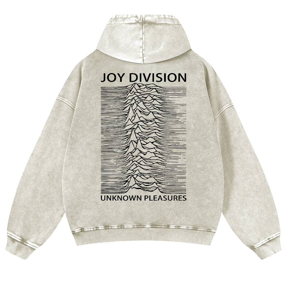 Joy Division Vintage Washed Cotton Back Art Hoodie