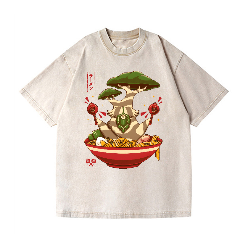 Bonsai Ramen Vintage Wash Japanese Design T-Shirt