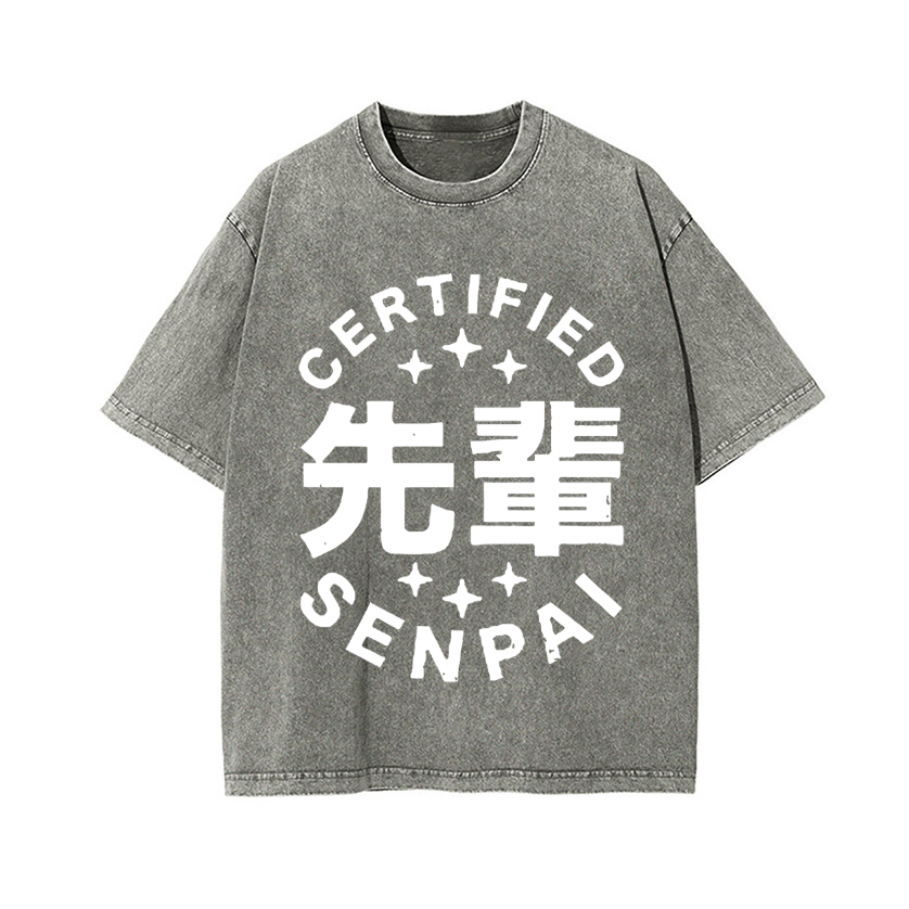 Senpai Vintage Wash Japanese Design T-Shirt