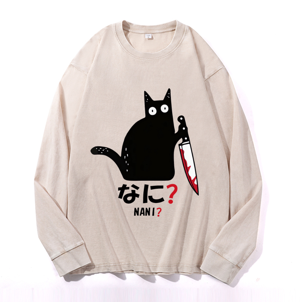 Vintage Cotton Wash Crewneck Sweatshirt