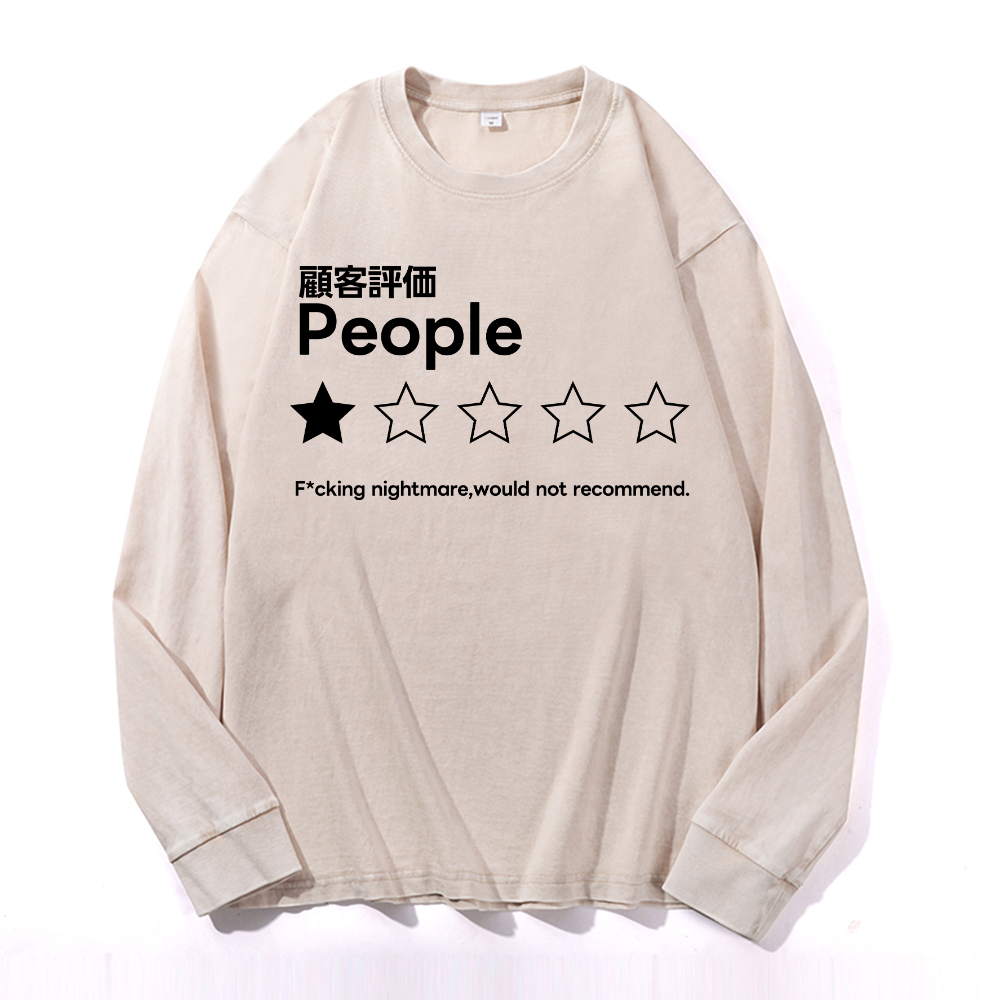 People Vintage Cotton Wash Long-sleeve T-shirt