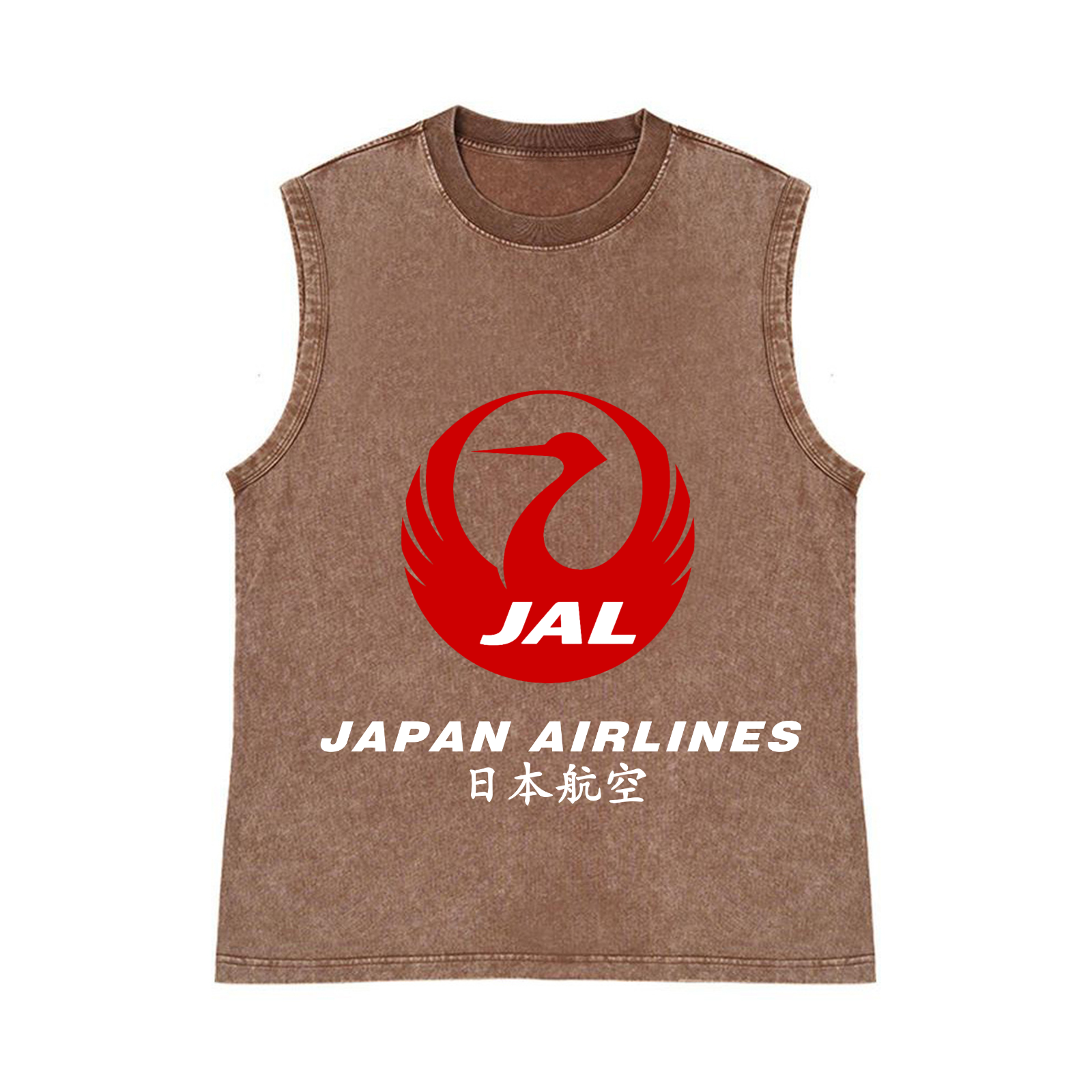 Japan Airlines Pure Cotton Wash-Dyed Sleeveless Tank Top