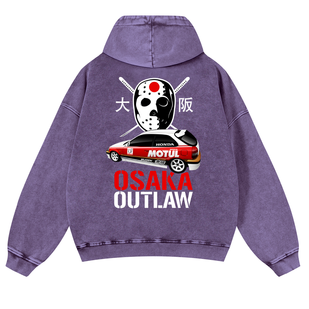 Osaka Outlaw Vintage Washed Cotton Back Art Hoodie