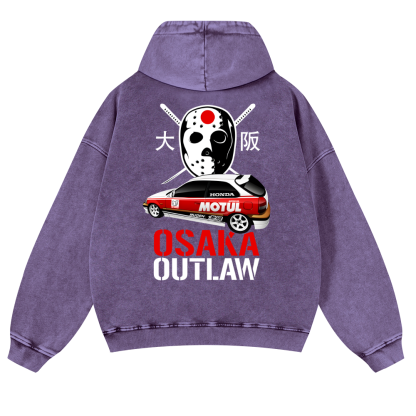 Osaka Outlaw Vintage Washed Cotton Back Art Hoodie