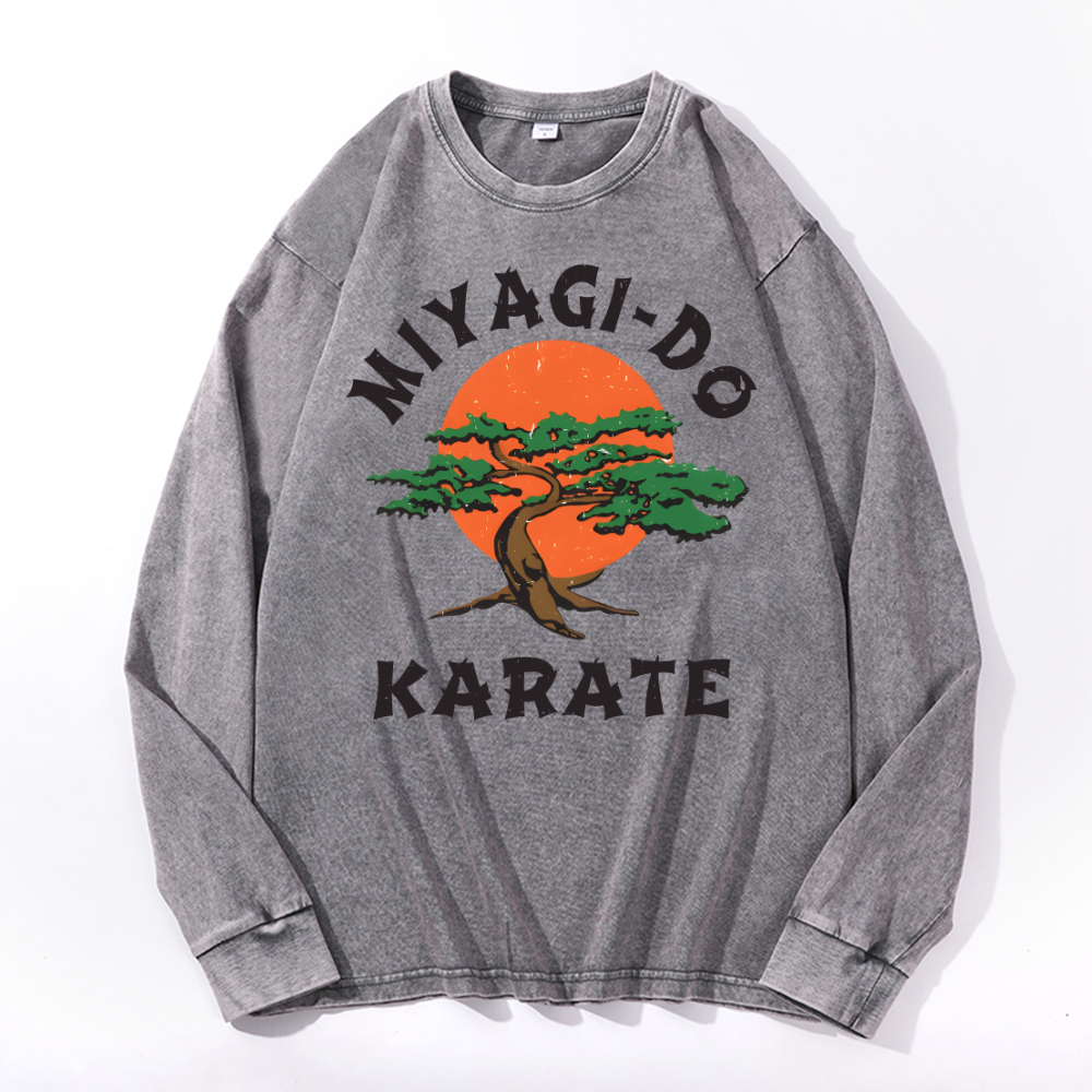 Miyagi-do Karate Vintage Cotton Wash Crewneck Sweatshirt