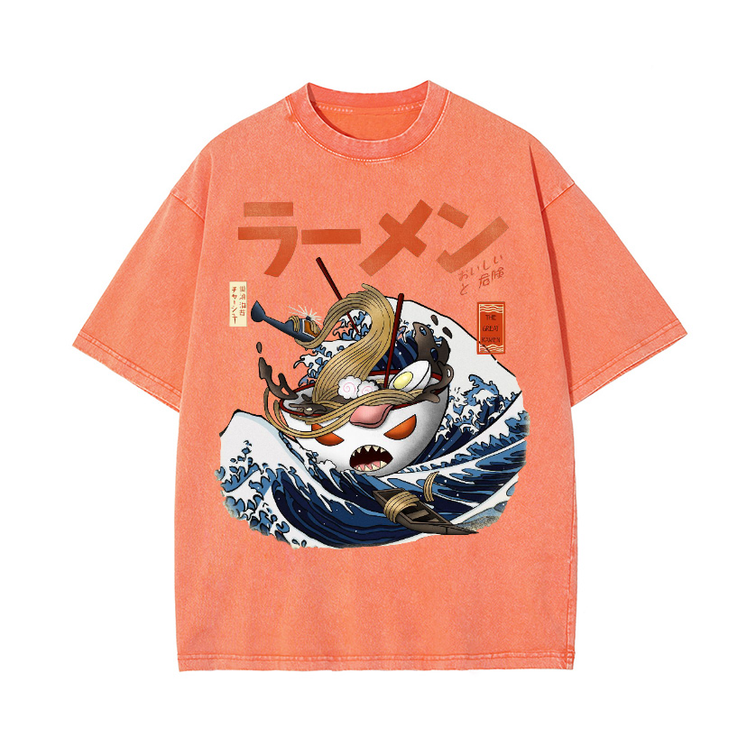 Vintage Wash Japanese Design T-Shirt