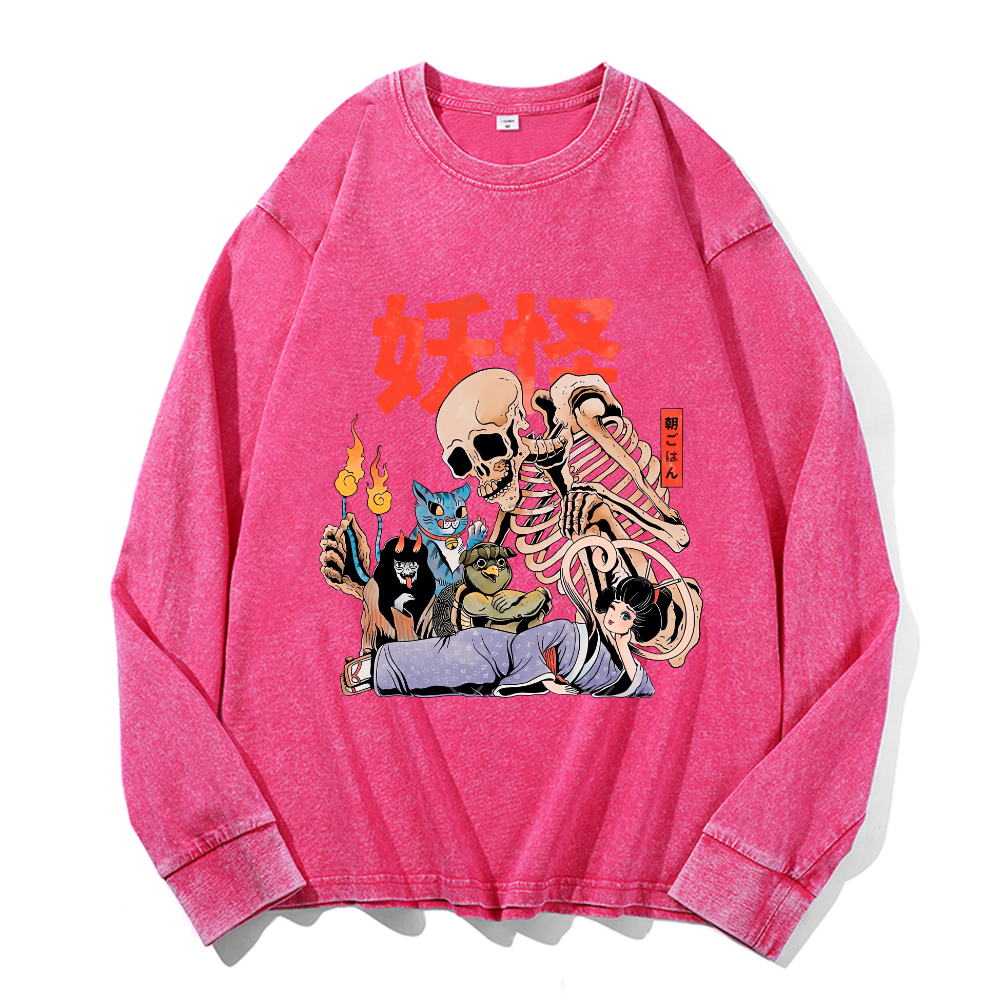 Vintage Cotton Wash Crewneck Sweatshirt