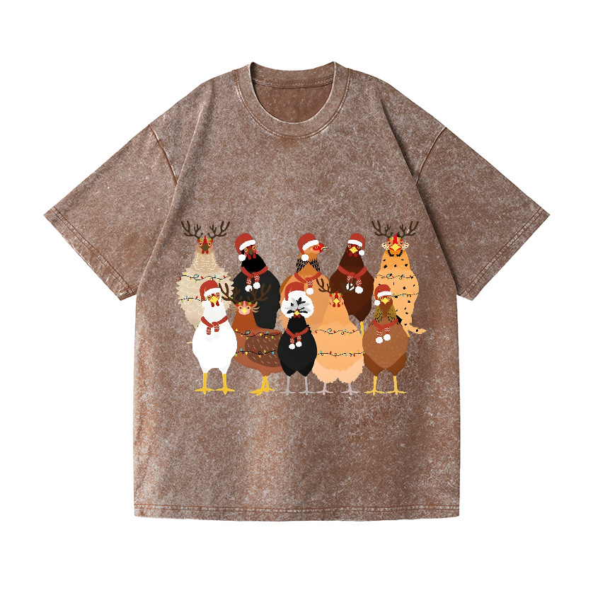 Chicken Vintage Wash Japanese Design T-Shirt