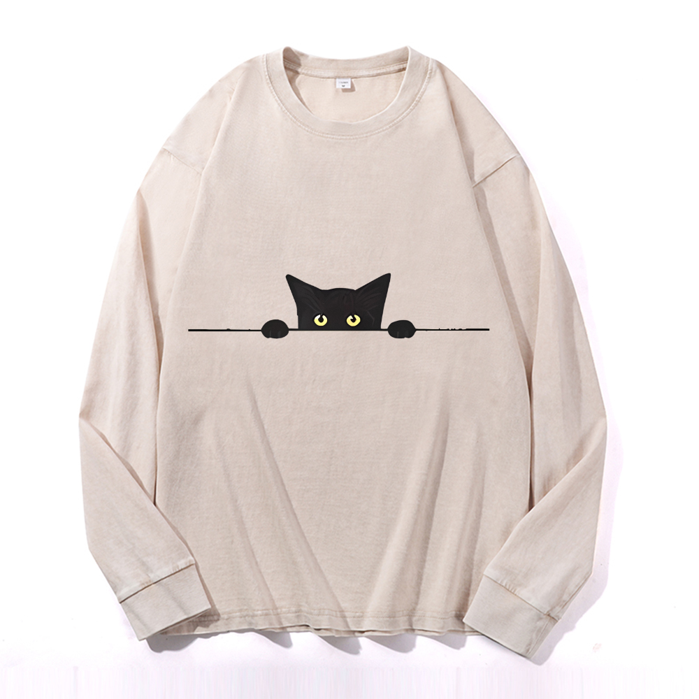 Vintage Cotton Wash Crewneck Sweatshirt