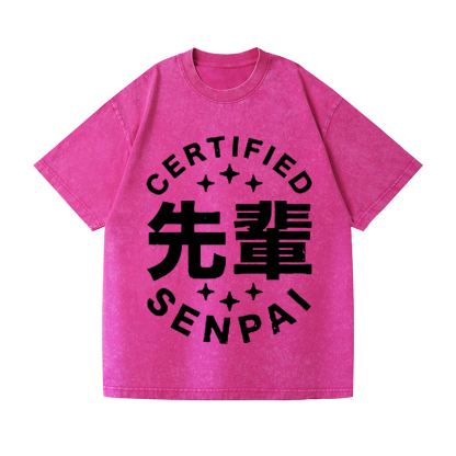 Senpai Vintage Wash Japanese Design T-Shirt