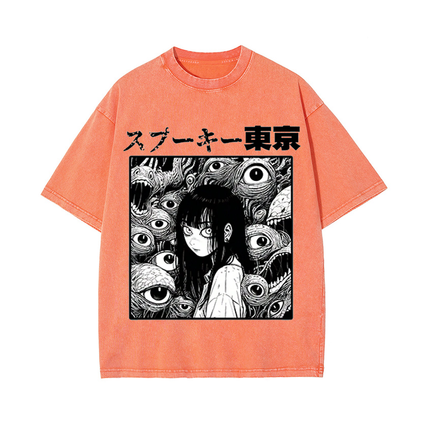 Vintage Wash Japanese Design T-Shirt