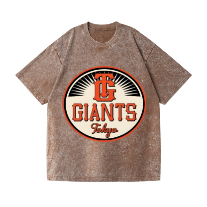 Tokyo Giants Vintage Wash Japanese Design T-Shirt