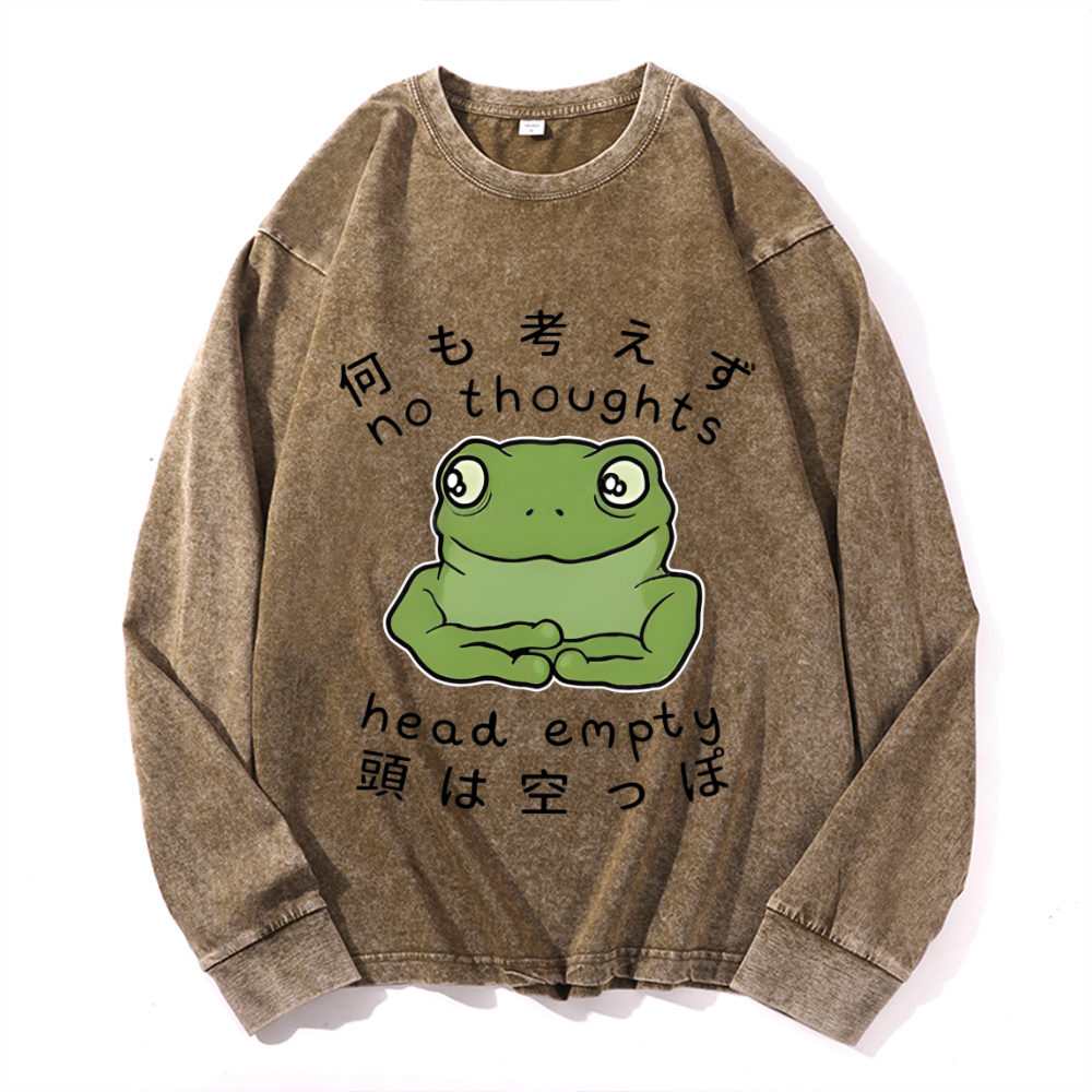 Vintage Cotton Wash Crewneck Sweatshirt