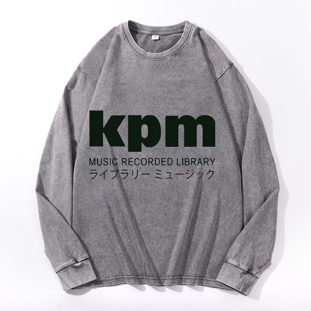 KPM Music Recorded Library Vintage Cotton Wash Crewneck Sweatshirt