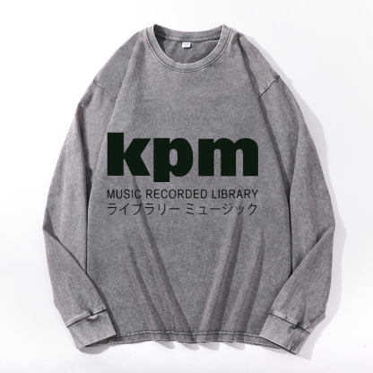 KPM Music Recorded Library Vintage Cotton Wash Crewneck Sweatshirt